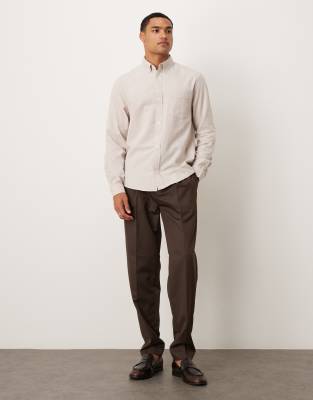 Asos Design Regular Stretch Oxford Shirt