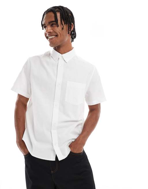 ASOS DESIGN oxford regular shirt in white