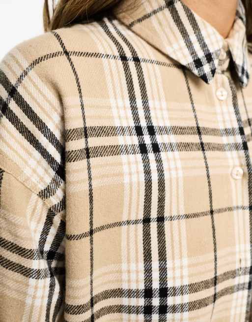 Burberry camel check outlet shirt