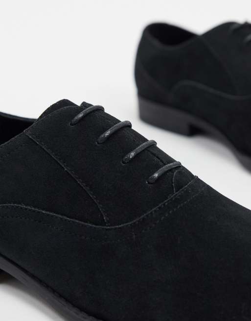 Asos black suede shoes sale