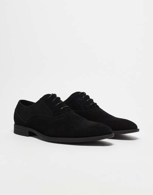 ASOS DESIGN oxford shoes in black faux suede ASOS