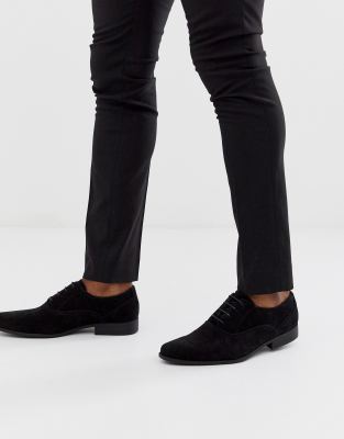 oxford black suede shoes