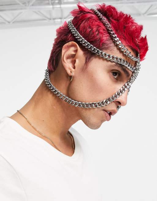 ASOS DESIGN – Ozdobny festiwalowy łańcuszek na głowę w srebrnym kolorze, 2 z 4