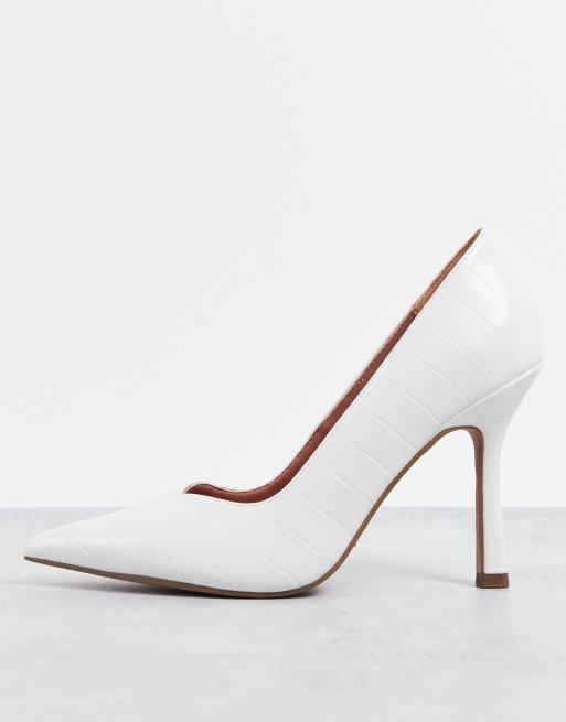 Asos store white pumps