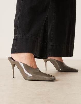  Pablo ultimate square toe high heel mules 