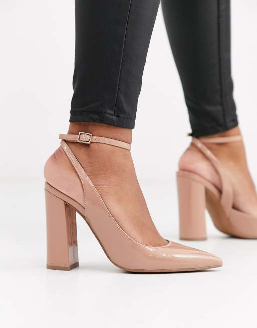 asos tan heels