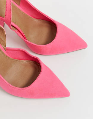 bright coloured block heels