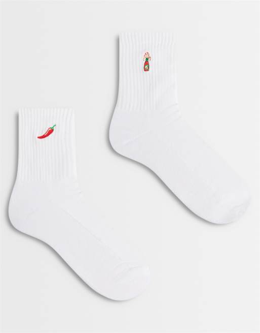 ASOS DESIGN - pack de 2 calcetines de chile en varios colores