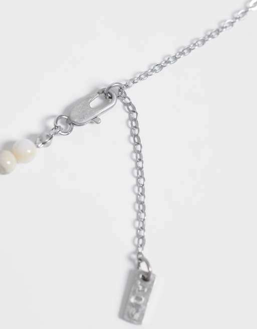 ASOS DESIGN - Pack de 2 collares dorados con colgante de sol y cuentas de piedras, 3 de 4
