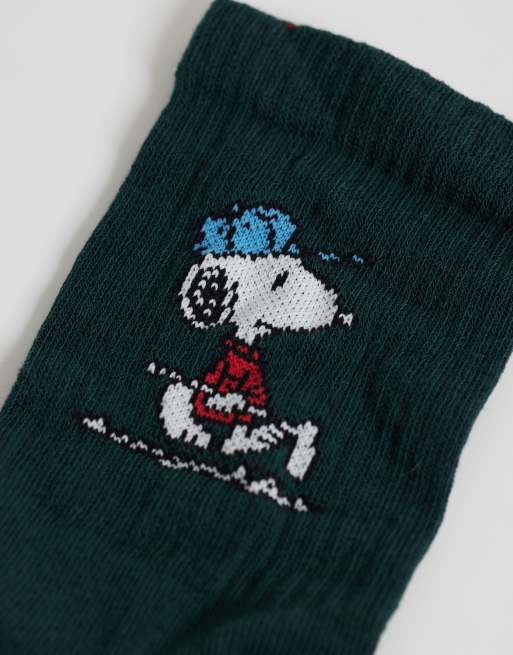 ASOS DESIGN - pack de 3 calcetines de Snoopy y sus amigos en varios colores, 3 de 3