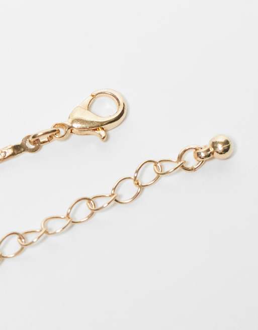 ASOS DESIGN pack of 2 anklets with multicolor bead design, 4 of 4