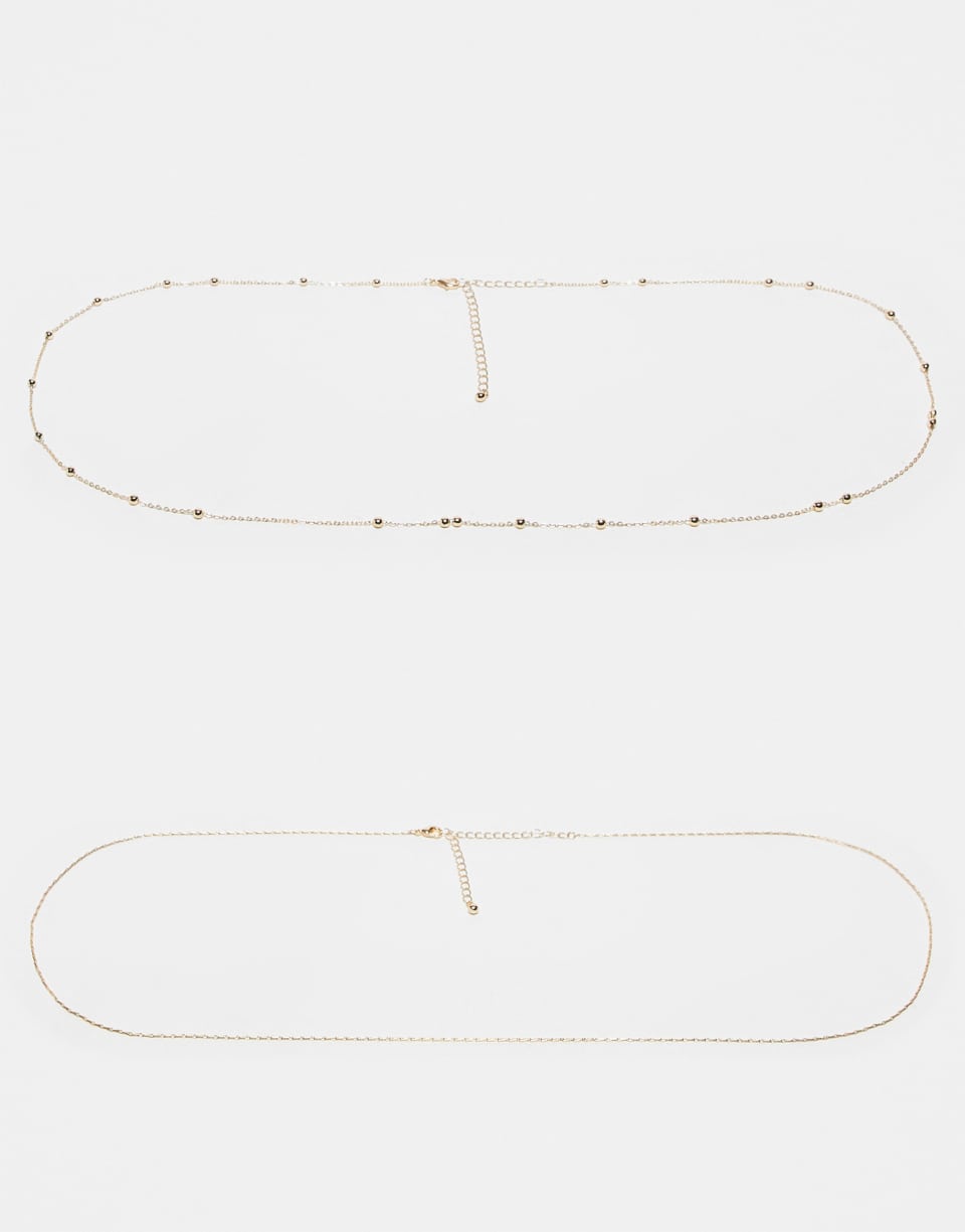 Pack of 2 belly chains