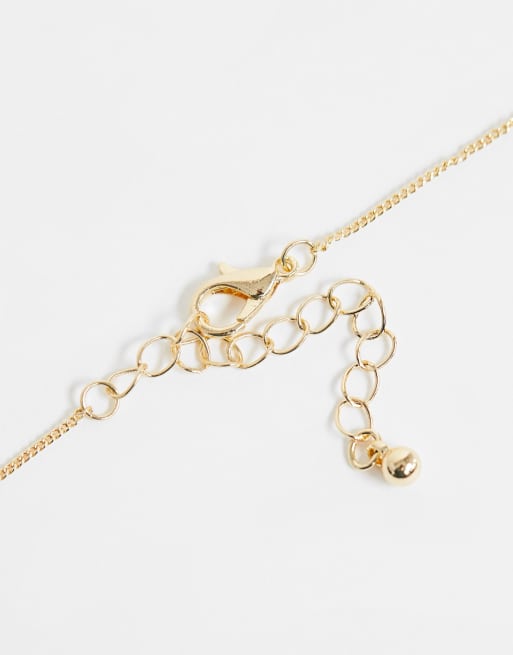 ASOS DESIGN pack of 2 double disc necklaces in gold tone, 4 of 4