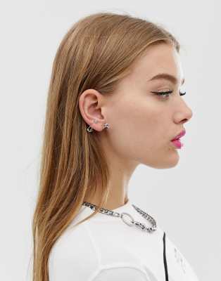 safety pin earrings