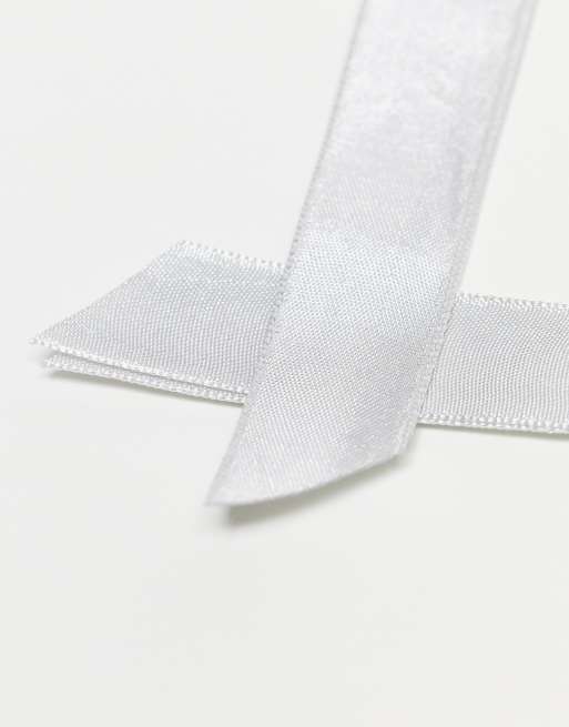 ASOS DESIGN pack of 2 hairbands with bow detail in grey and sage, 4 of 4