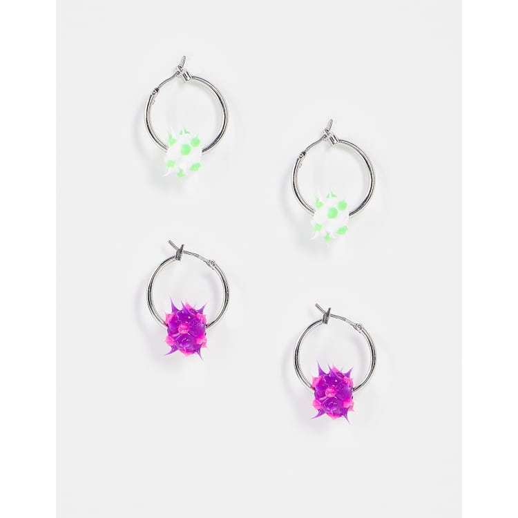 Rubber Spiky Earrings ubicaciondepersonas.cdmx.gob.mx