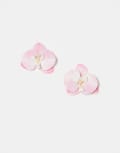 [ASOS DESIGN] ASOS DESIGN pack of 2 shoe clips with faux orchid flowers in pink No Size Pink