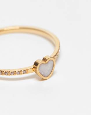 Asos Design Pack Of 2 Stainless Steel Rings In Gold