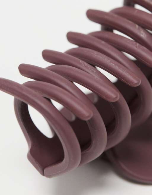ASOS DESIGN pack of 3 mini hair claws in mixed matte colours, 4 of 4