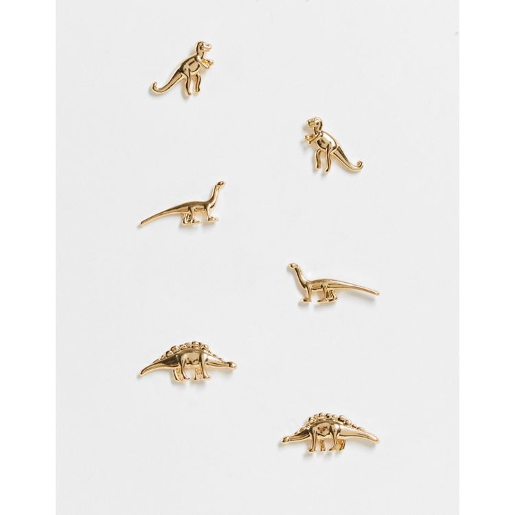 Liquid Chain Earrings - Gold – Dinosaur Designs US