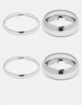 ASOS DESIGN - Lot de 3 bracelets jonc en résine résistante - Neutre