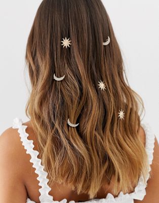 moon hair clip