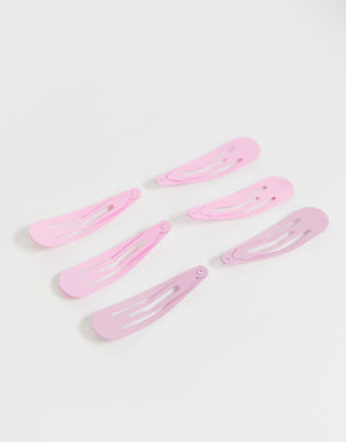 pink hair clamps