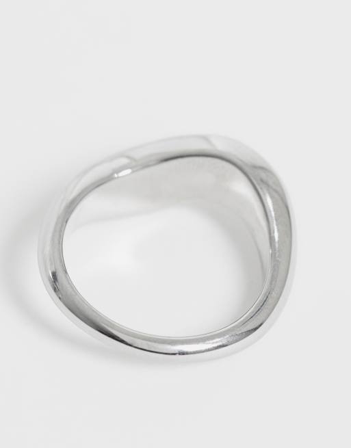 ASOS DESIGN pack of two stainless steel stacking rings in gold and silver tone, 3 of 3
