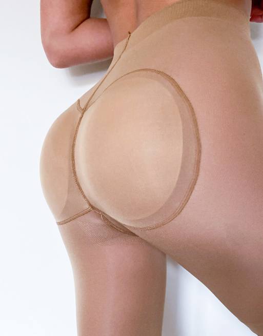 ASOS DESIGN padded bum enhancing anti-chafing shorts in golden bronze