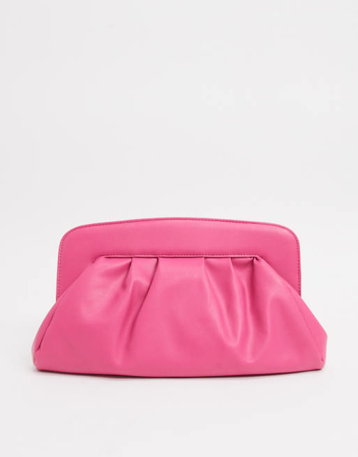 Hot pink clutch discount bag