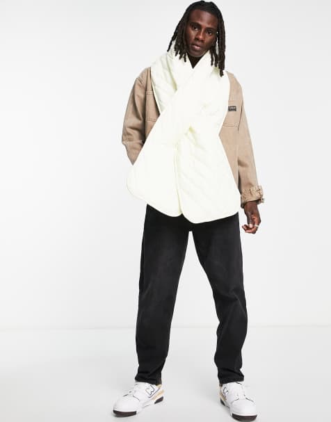 ASOS DESIGN padded scarf in ecru - view 1
