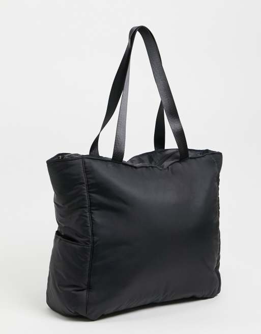 Nylon tote bag with pockets sale