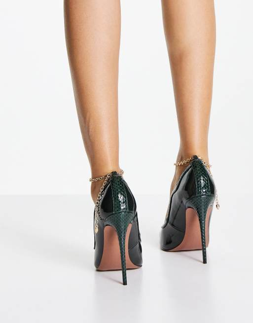 ASOS DESIGN Page Escarpins talon aiguille avec cha nette