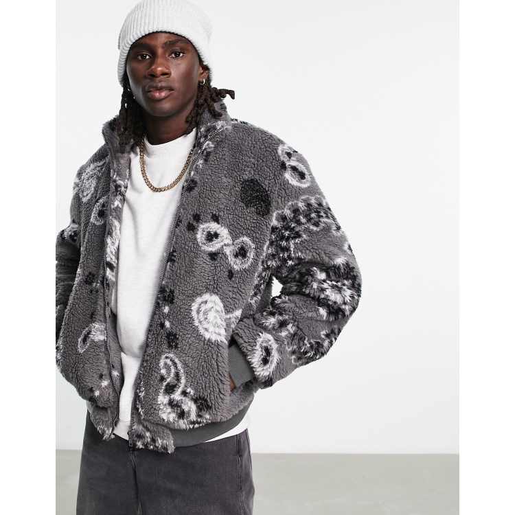 Paisley deals bomber jacket