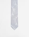 [ASOS DESIGN] ASOS DESIGN paisley print tie in grey No Size GREY