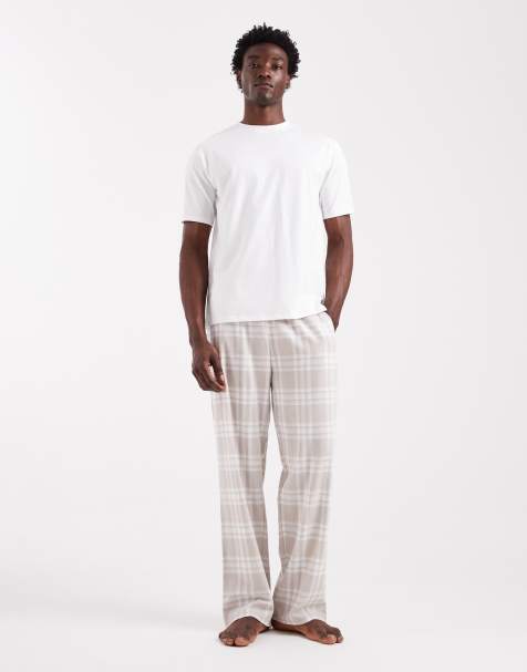 ASOS DESIGN pajama set in beige - view 1