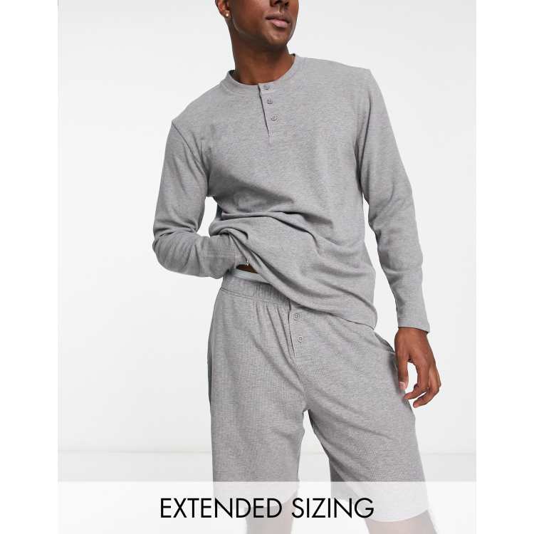 Long sleeve 2024 pajamas with shorts