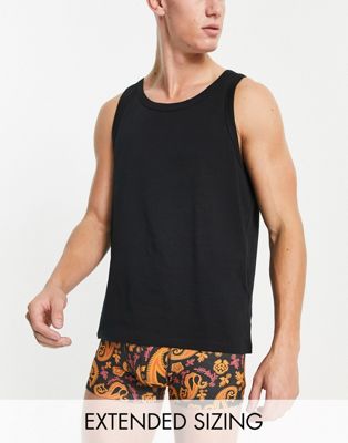 ASOS DESIGN pyjama set with vest and trunks in black foral print - ASOS Price Checker