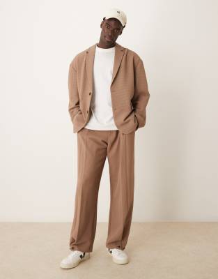 ASOS DESIGN - Pak van bruine seersucker - view 1