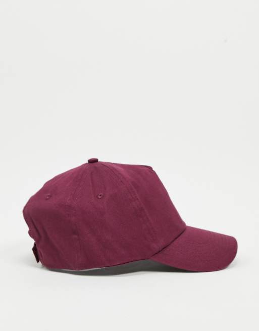 ASOS DESIGN - Pakke med 2 baseball-kasketter i marineblå og bordeaux - Spar, 2 af 3