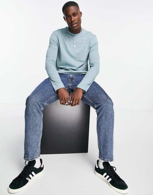 ASOS DESIGN - Pakke med 2 langærmede T-shirts i forskellige farver - MULTI, 4 af 4