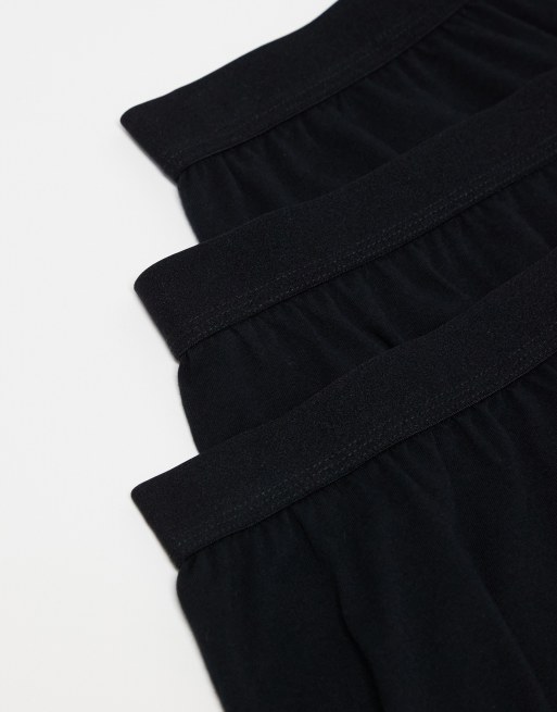 ASOS DESIGN - Pakke med 3 par sorte boksershorts, 4 af 4