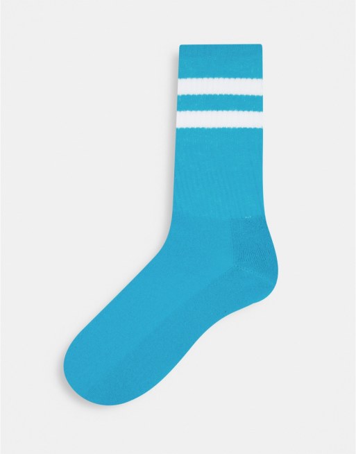 ASOS DESIGN - Pakke med 5 par sommer-sportssokker med farveblokke, 4 af 4