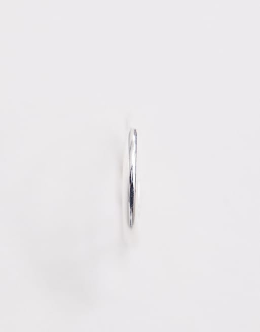 ASOS DESIGN - Pakke med hoop-øreringe på 12 mm og 9 mm i sterlingsølv, 2 af 4