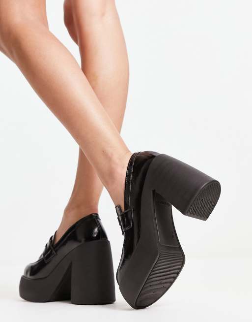 ASOS Outage Chunky Heels in Black