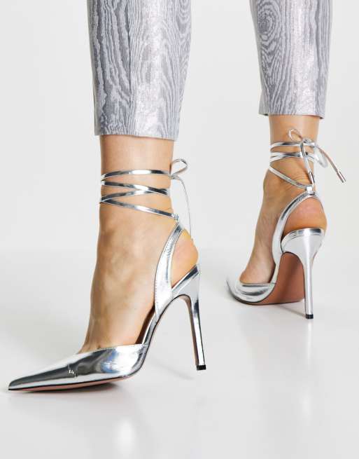 Asos scarpe hot sale tacco argento