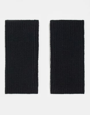 palm warmers in black