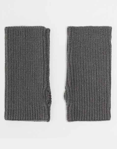 ASOS DESIGN palm warmers in grey - view 1