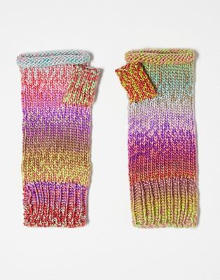 ASOS DESIGN palmwarmer in mix knit
