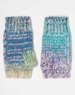 ASOS DESIGN ASOS DESIGN palmwarmer in mix knit-Multi